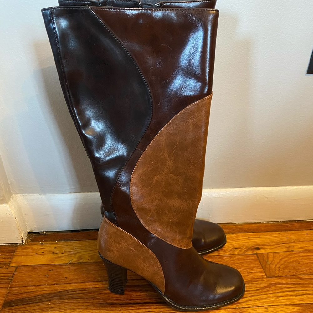 Brown Heeled Boots